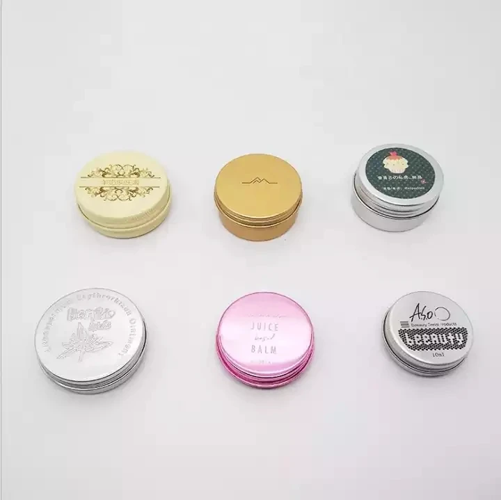 Portable Size Aluminum Candle Tin 50ml Round Candle Containers Cosmetic