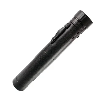 Cheap price 10.8cm diameter empty black twist lock telescopic plastic drawing tube map tube archery tube