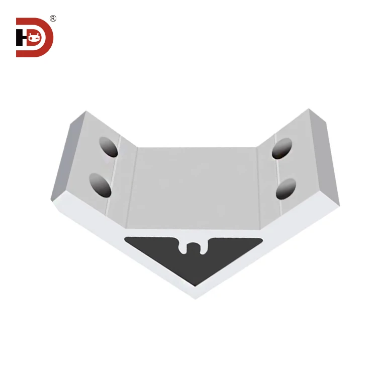 Industrial Aluminum Profile 90 Degree Reinforced Corner Code 30/40/45/50/60 Frame Door and Window Angle Connection Fixing Parts manufacture
