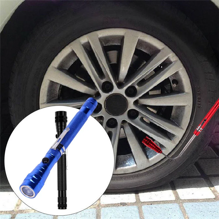 Portable Telescopic Pick up Tool LED Flashlight  3wLED Battery Powered Tactical Flashlight Torches