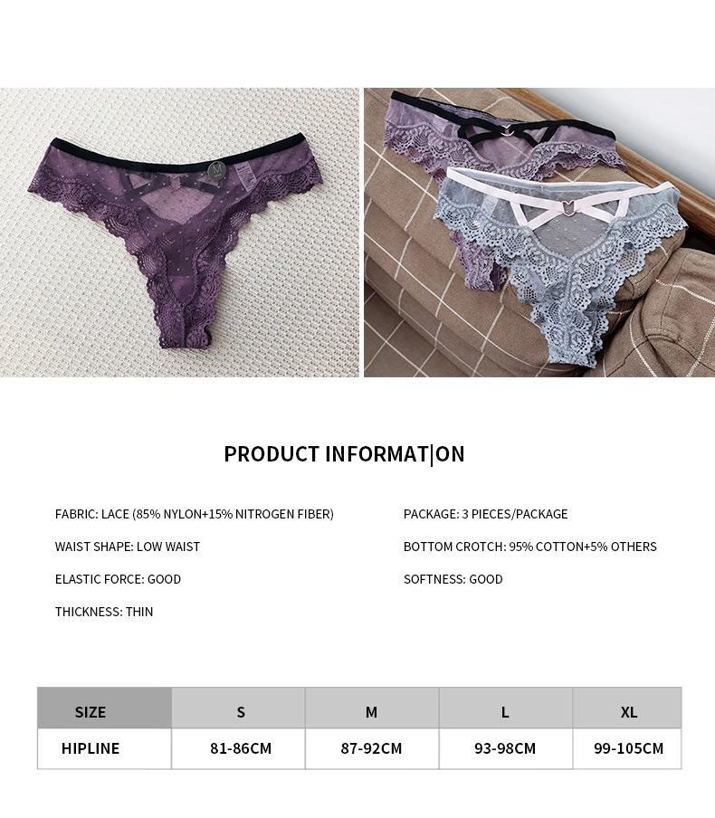 Hot Sale Sexy Underwear Hot Women Saxy Panty Lace Embroidery Thong Ladies Underwear Panties High 3855