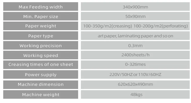 Digital Creasing Machine Creaser Paper Perforating Machine 8603