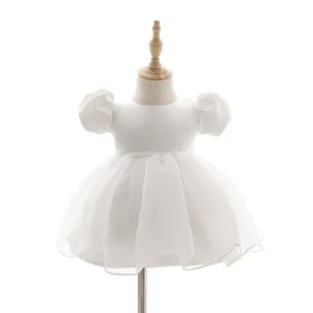 2024 New Beaded hand embroidery baby dress Christening Dress Long Christening Gown Baby Girl Christening Outfit Baptism Dress
