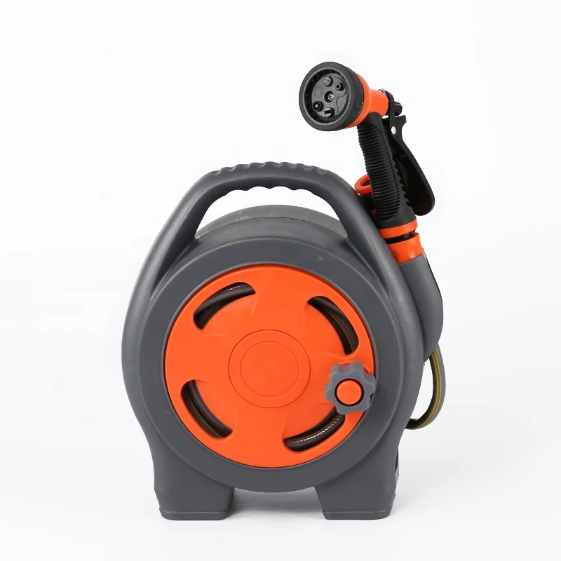 Rolling Portable Garden Hose Reel Retractable Hose Reel Mini Garden