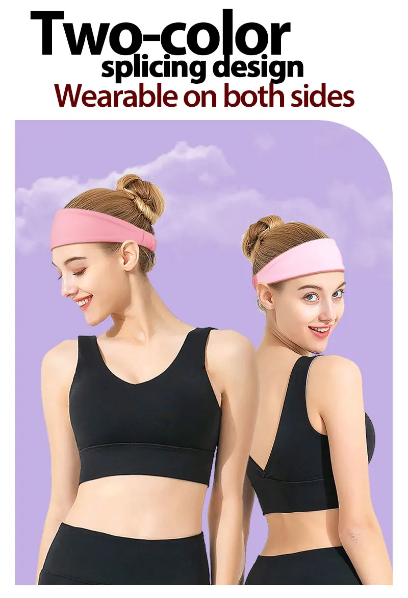 Sweat Wicking Yoga Running Tennis Basketball Head Sweat Bands Hairband