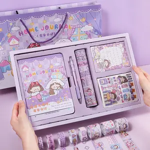 Journal A5 Notebook With Pen Stationary Set Gift Promotional Business 5 Subject Luxury to Do List Planner Wholesale Customized