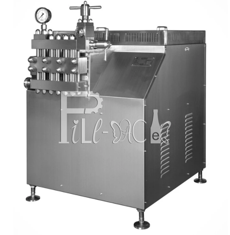 500LPH-6000LPH Fruit Juice 25Mpa 2 Double Stage High Pressure Homogenizer for Yogurt