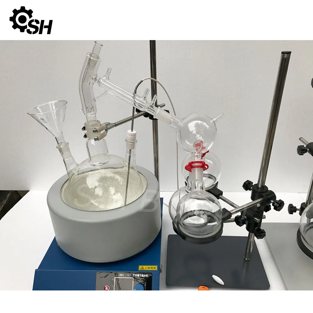 Lab Extractor Distiller 5l Short Path Unit Molecular Essential Oil Distillation Equipment