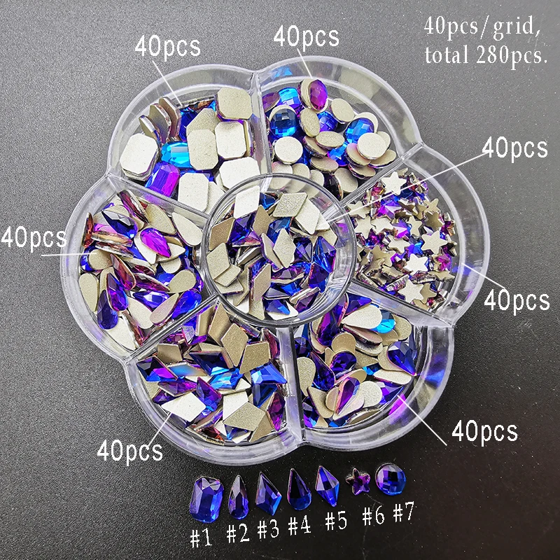 Shiny Designs 3D Kit Diamond Boxes Glitter Crystal Multicolor AB Rainbow Decoration Art Mix Shape Nail Rhinestones.jpg.jpg