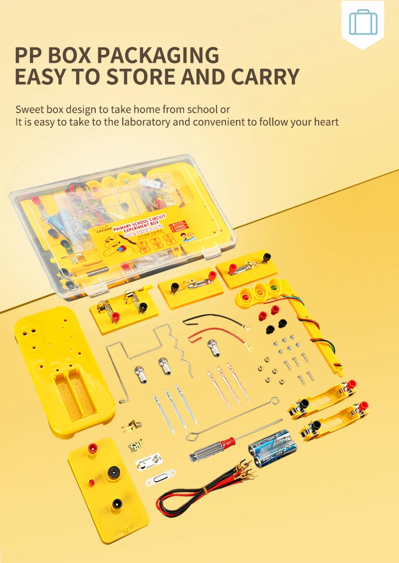 product new promotion primary school physics kits magnetism experiment circuit box set experiment kit-9