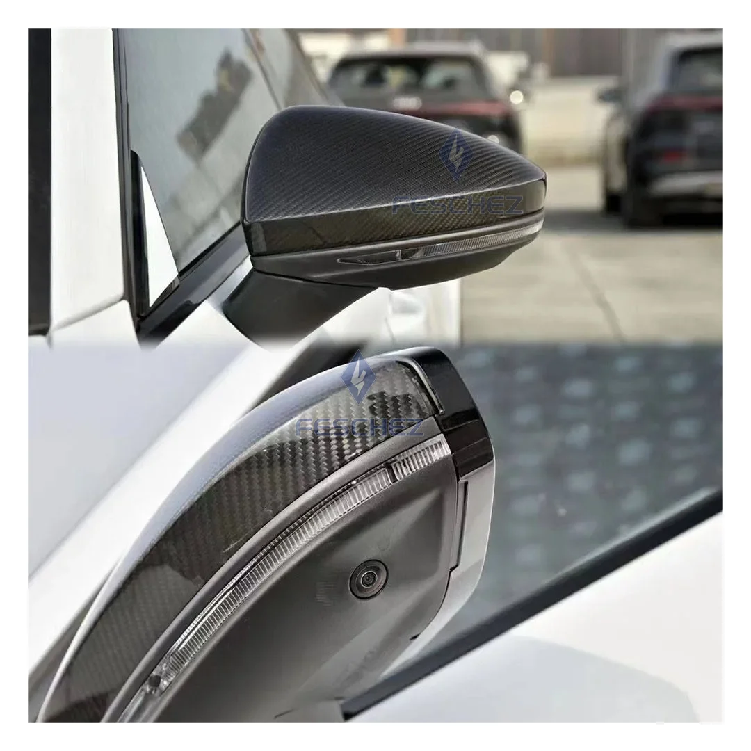 Replacement Style Dry Carbon Fiber Auto Mirror Cover For Audi A6 S6 Rs6 ...