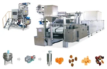 Full Automatic Production Line Toffee Candy Making Machine Price Toffee Chocolate Candy Making Machine Milk Toffees