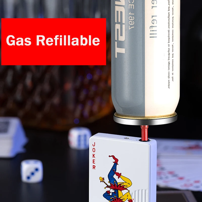 Custom Wholesale Jet Torch Green Flame Poker Cigarette Lighter Metal