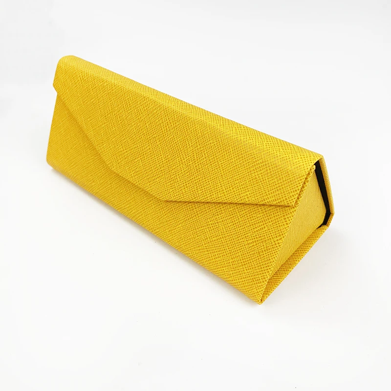 Custom ECO Friendly Kraft Paper Sunglasses Case Triangular Folding Glasses Case Handmade Foldable Sunglasses Case