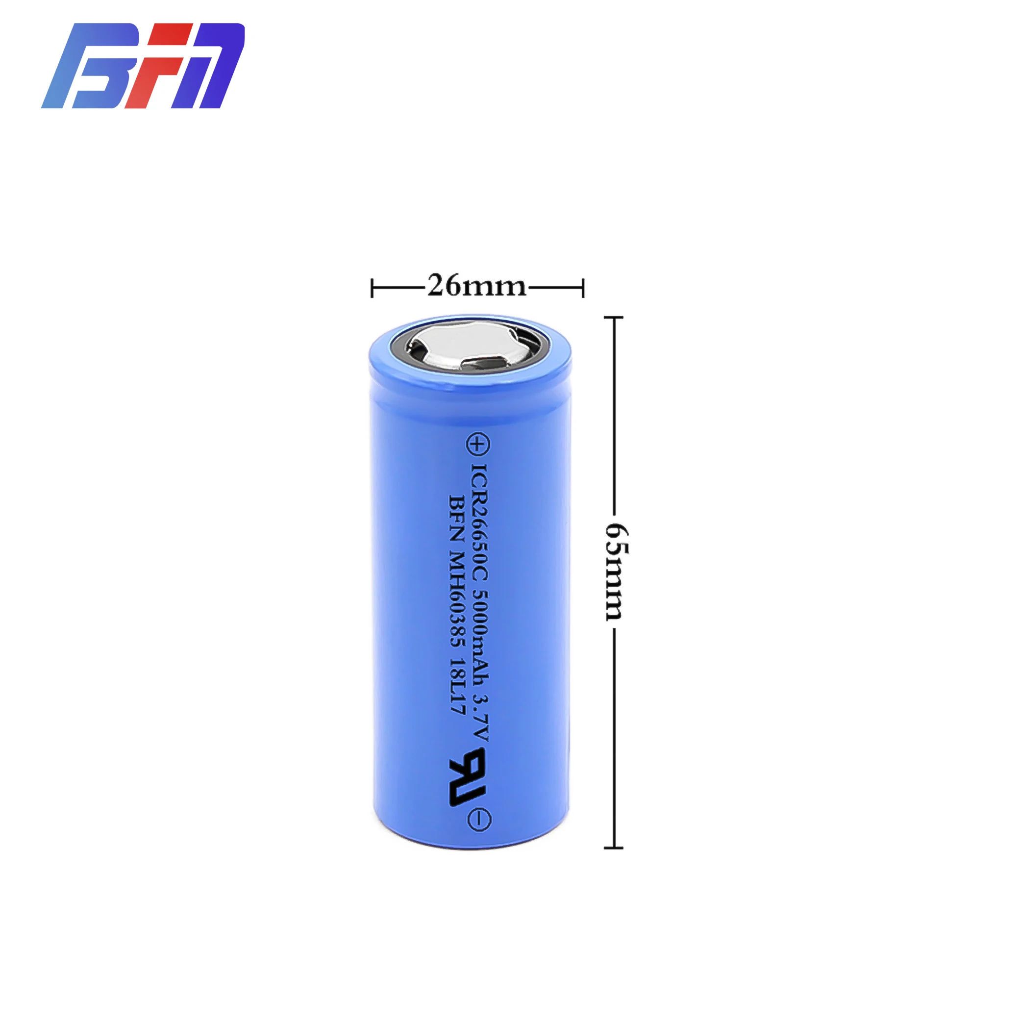 High 5000mah 3.7v Li-ion Batteries26650 5000mah 3.7v Rechargeable ...