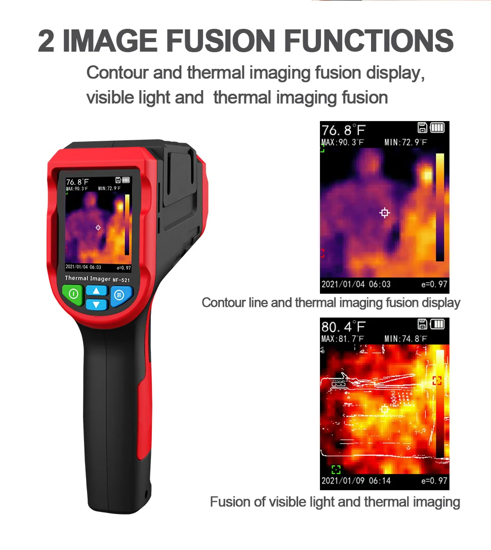 Handheld Industrial Infrared Thermal Imager Camera Portable Infrared Thermometer 