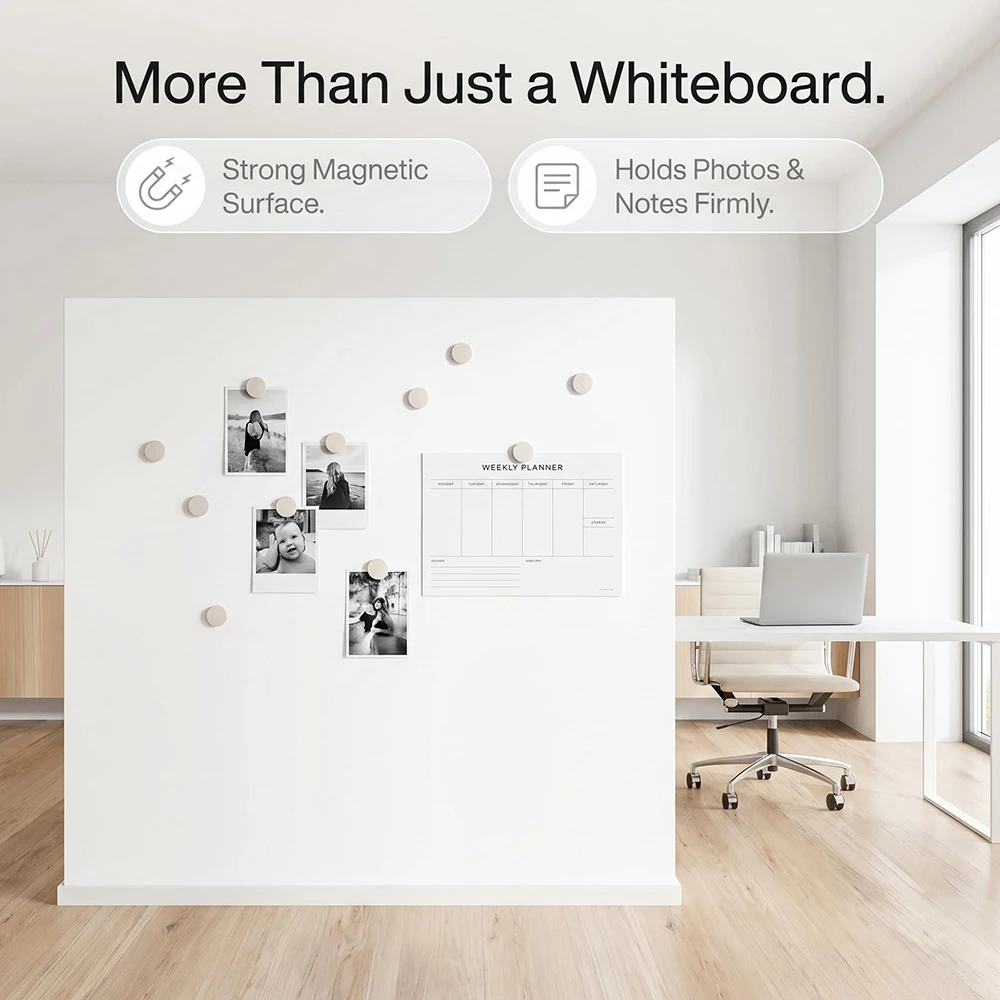 Dry erase magnetic wall sticker office planning board