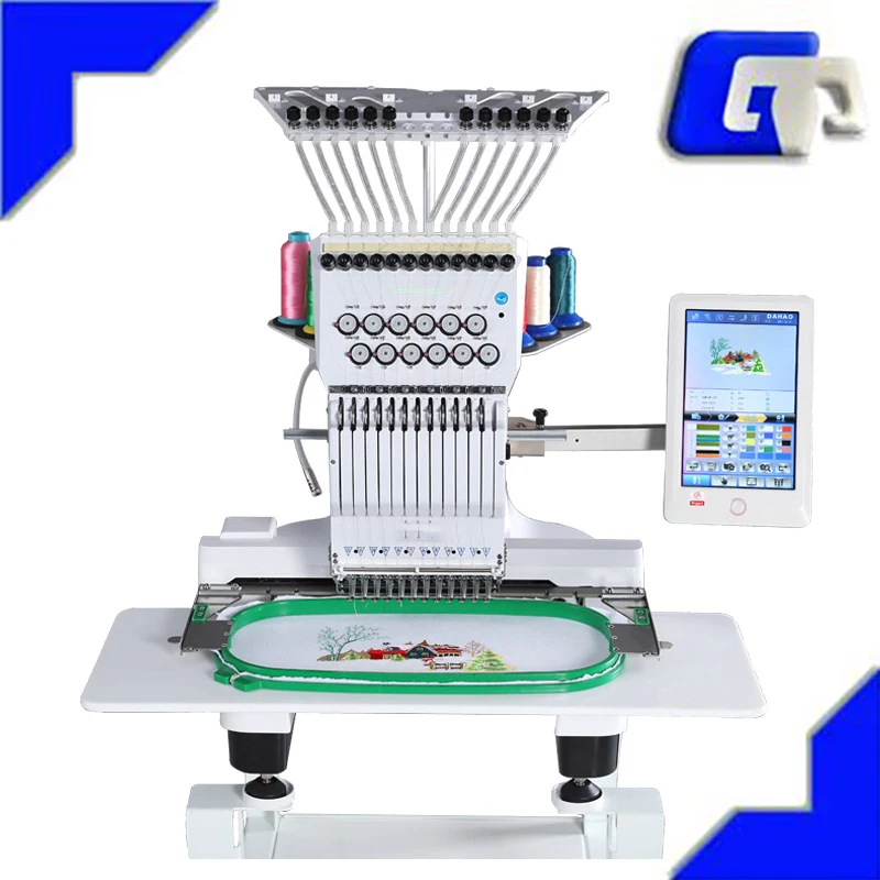 Small Automatic Computer Controlled Industrial Embroidery Machine,Three