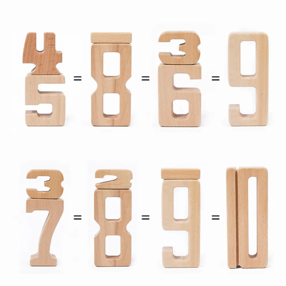Montessori Preschool Education Math Learning Toy Number Building Block ...