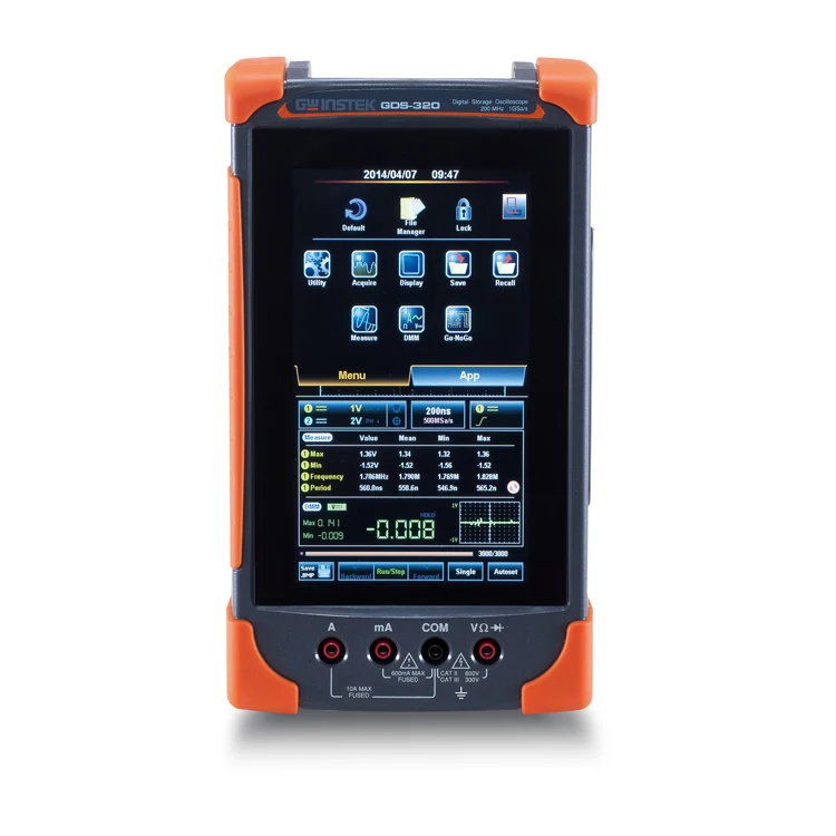 FNIRSI 1014D Digital Oscilloscope 100MHz 2Channels 1GSa/s Real Time sample rate USB host and device connectivity 7 Inch