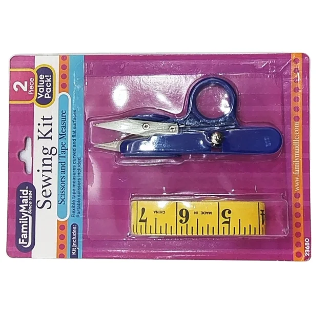 Charmkey Portable DIY  scissors and  tape measure sewing kit