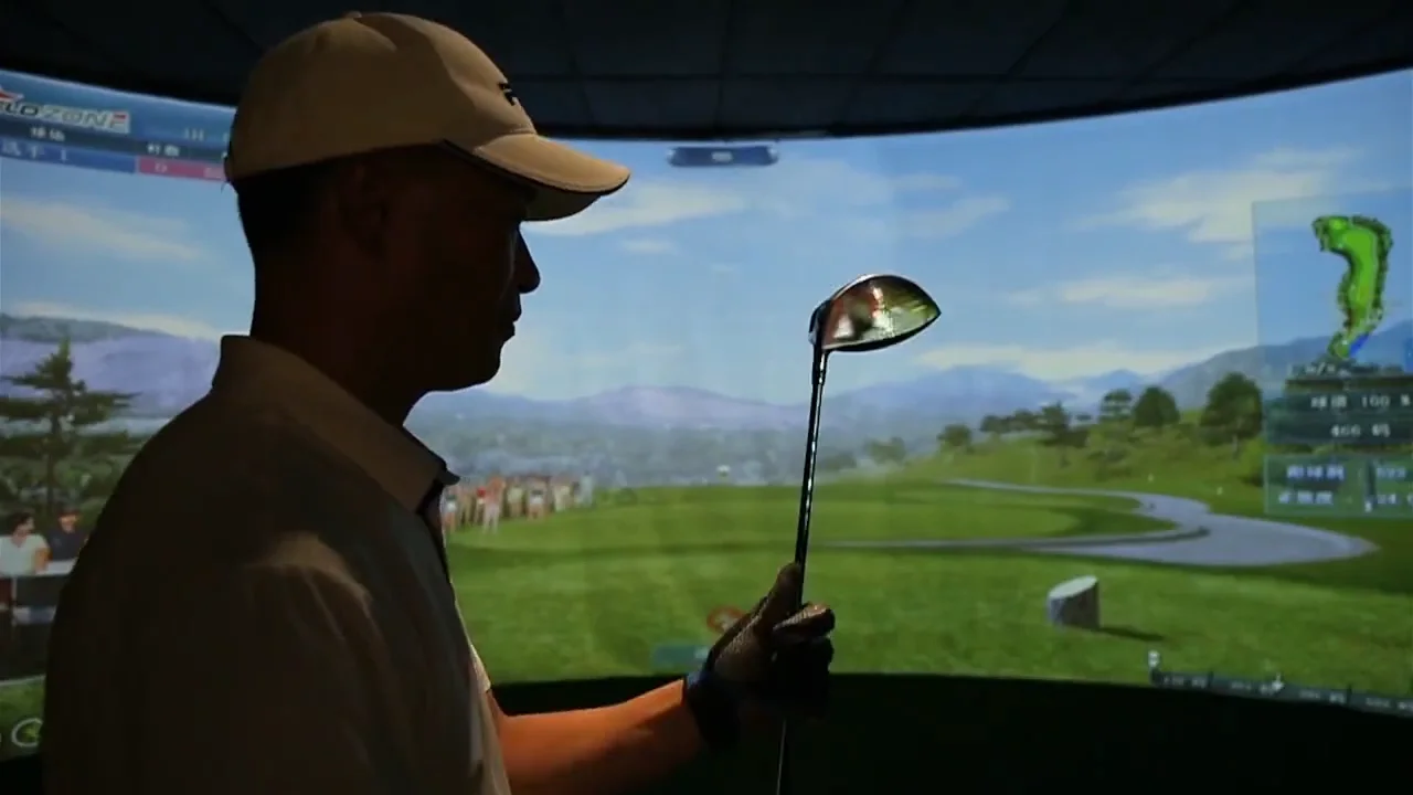 Pgm Mnq002 Home Golf Simulator Launch Monitor System Full Swing Indoor