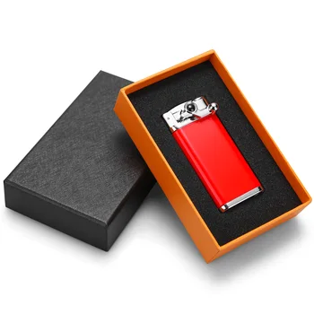 CIGARLOONG New Single Flame Torch Flame 2 in 1 Metal Lighter Butane Fuel Refillable for Cigar Cigarette Lighters