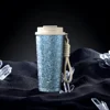 Titanium-style coffee cup  glacier blue