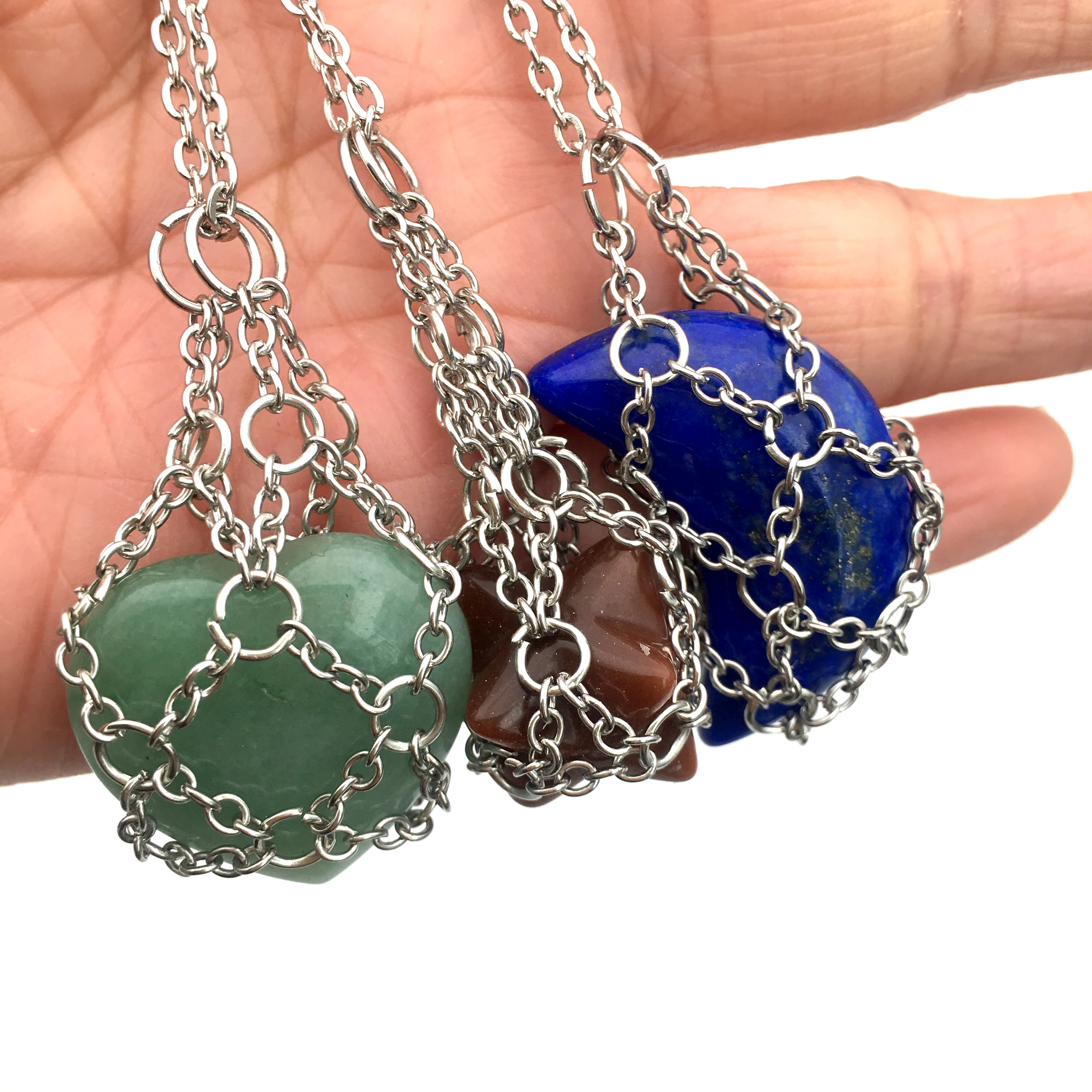 Rollooo Handmade Crystal Holder Necklace - Stainless Algeria