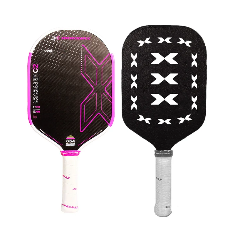 Rokne Taktical 3K Raw Carbon Fiber 16mm Pickleball Paddle