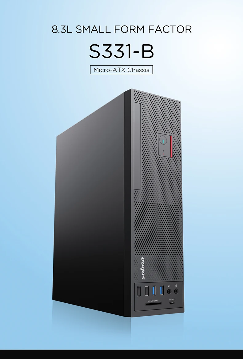 Sohoo Case 8.3l Desktop Sff Slim Business Pc Chassis