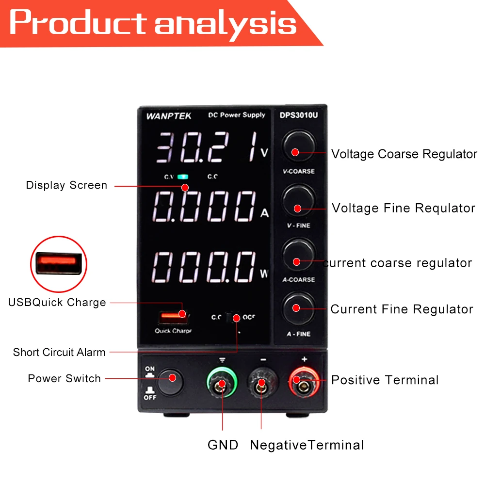 лабораторный блок питания wanptek tps3010