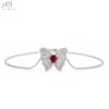 14K Solid White Gold
