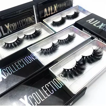 Creat my own brand 3D mink lashes private label cheap price false eyelashes