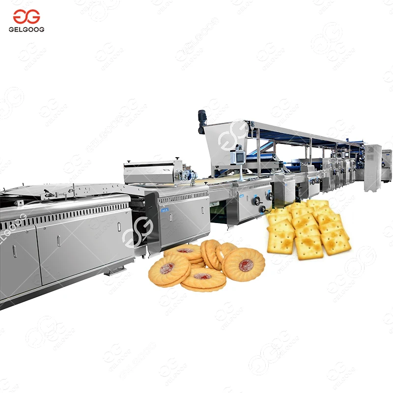 Factory Price Hard and Soft Biscuit Production Line with Biscuit Cream Sandwich Machine