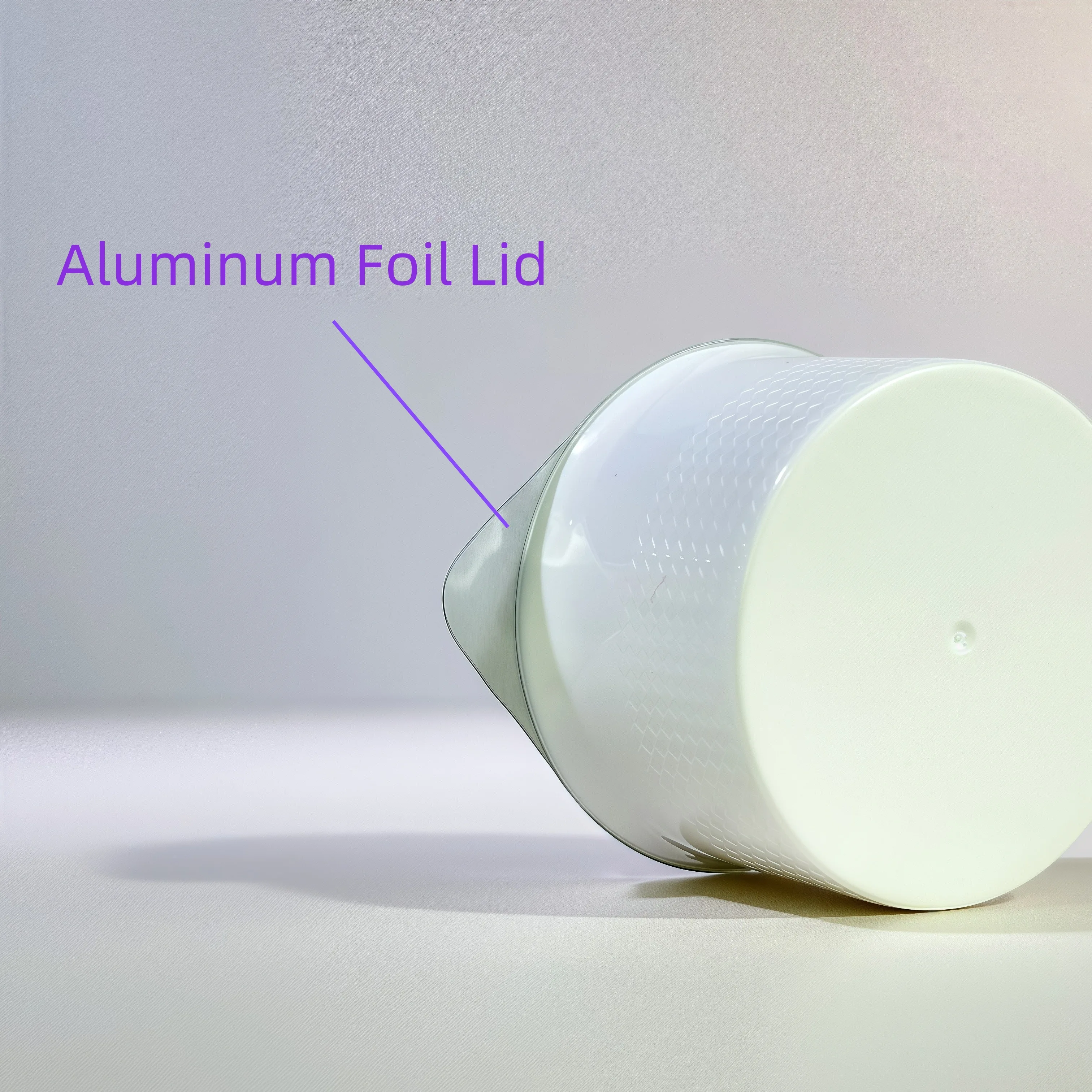 45ml Capacity Disposable Plastic PP Cup with Aluminum Foil Lid for Food Grade Packaging MOQ 30000pcs