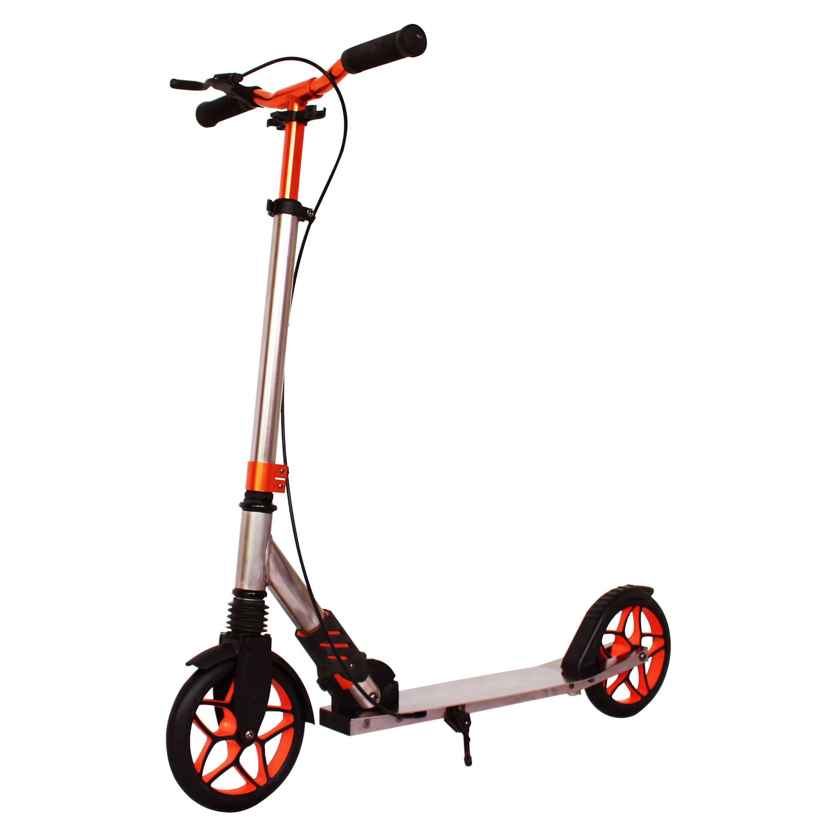 Fashion 200mm Quick Foldable Handbrake 2 Wheels Kick Scooter Adult
