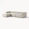 Tessuto in Misto Lino Grigio