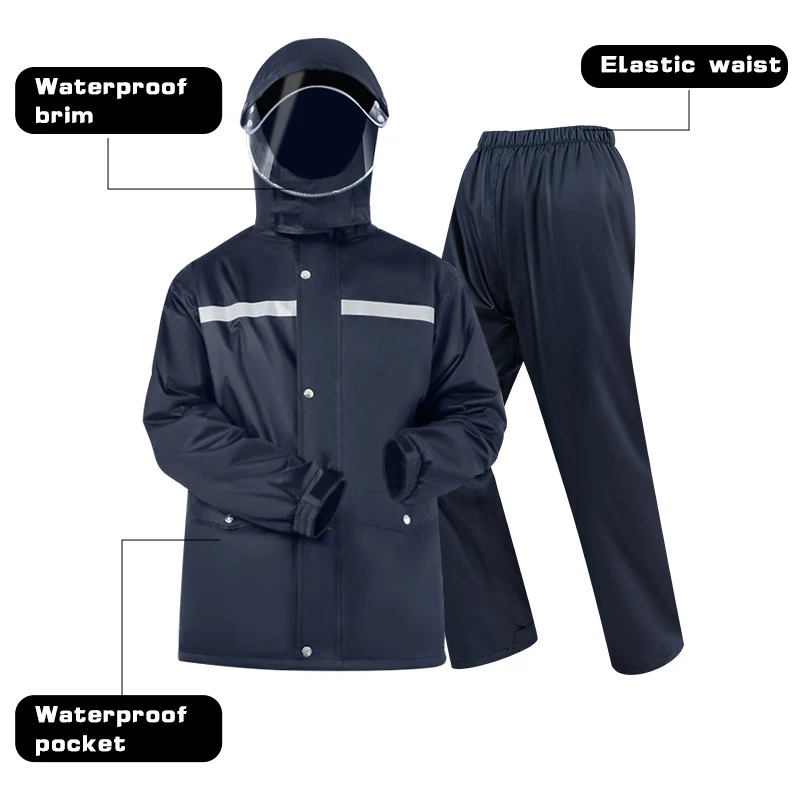 New  Split Raincoat Rainwear for Fishing for Bike and Motorcycle Riders in Rainy Conditionsel