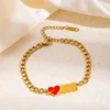 Bracelet pendentif carré flèche perçante 0245