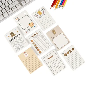 New Arrival Custom Design Cute Memo Pads 50 Sheets Home Office Accessory Self-Adhesive 7*10cm Do List Notepad Sticky Notes Paper
