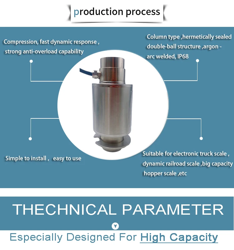 Truck Scale Load Cell - Digital Column Compression Sensor