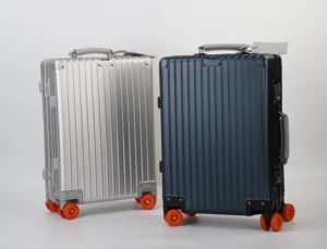 New Arrival Aluminum-magnesium Alloy Trolley Suitcase  Large Capacity Luggage Case  for Business Travel Boarding Case