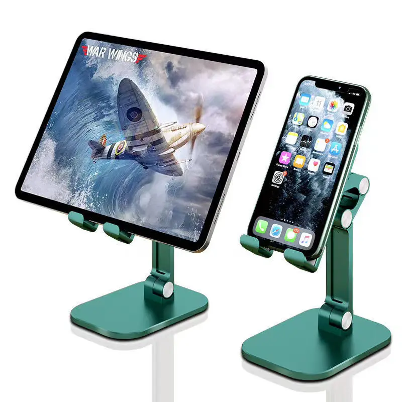 Foldable Lazy Smart Desk Cell Phone Holder For iPad Tablet Aluminum Alloy Desktop Phone Stand