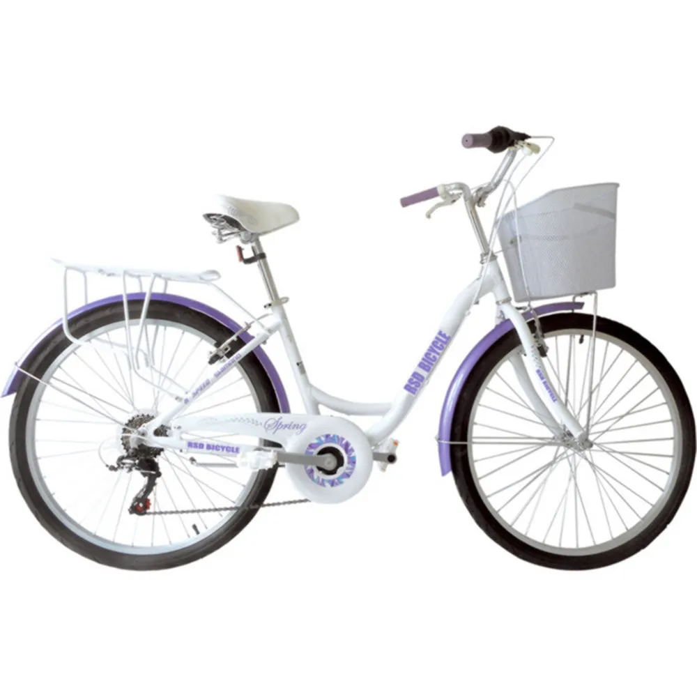 Gebrauchte billige Japan Damen fahrrder mit Korb Erwachsenen 26 Zoll 28  Zoll Marken fahrrad Single Speed