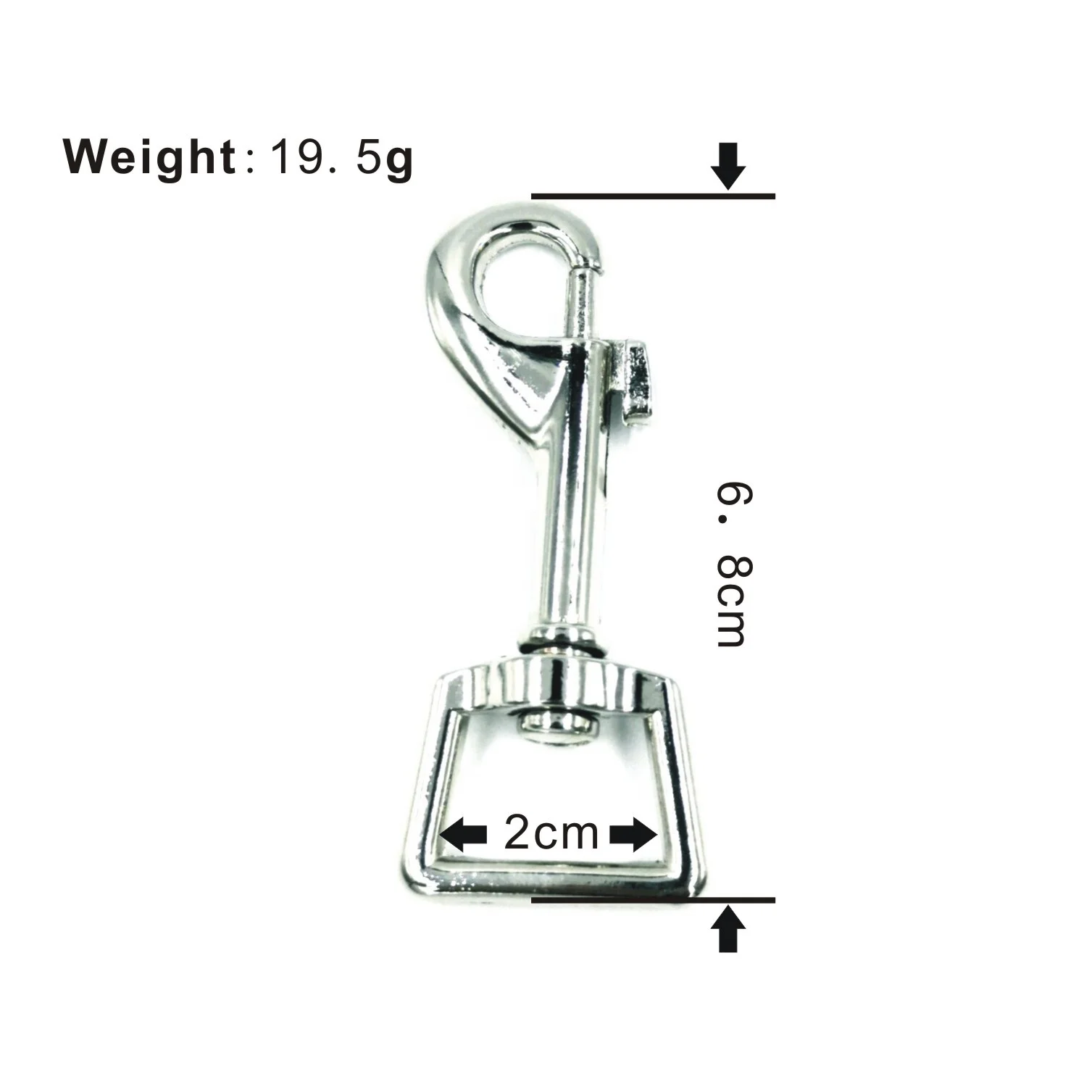 2cm Dog Leash Swivel Hook Bolt Trigger Metal Swivel Snap Hooks Dog