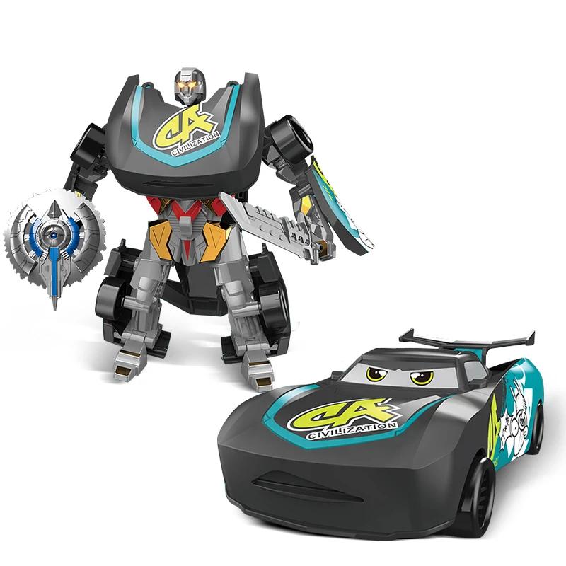 TransformedToy Car Deformation Toys Transformed Robot Plastic Robot Transformation Race Car