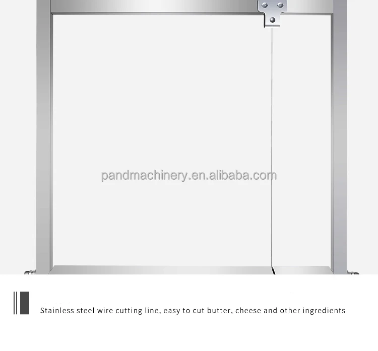 Stainless Steel Wire Cheese Block Cutter with Serving Board - Image 4
