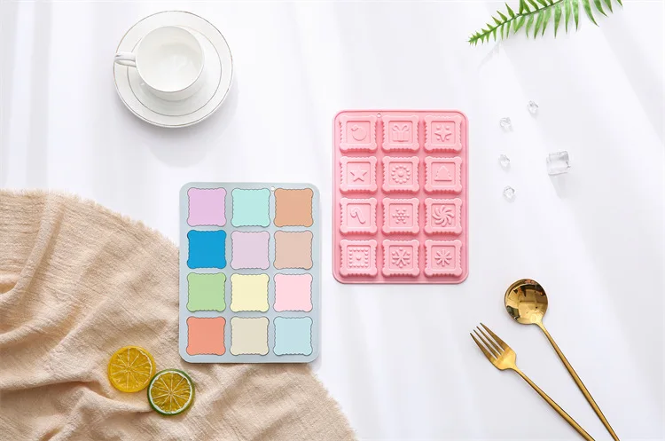 12 Different Christmas Theme Plate Silicone Mold for Baking Cake DIY Tool  Feature for Food Commercial Use details