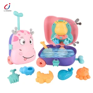 Chengji Beach Toys 2026 Bathroom Three-in-one Multifunctional Funny Plastic Luggage case Kids Beach Toy
